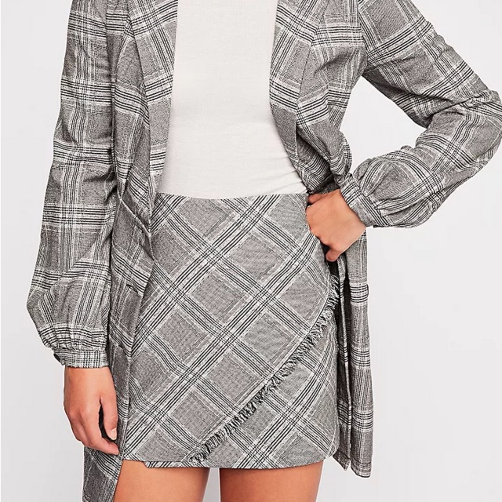 Free People Plaid Skirt